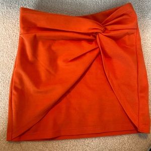 Orange SHEIN skirt worn twice